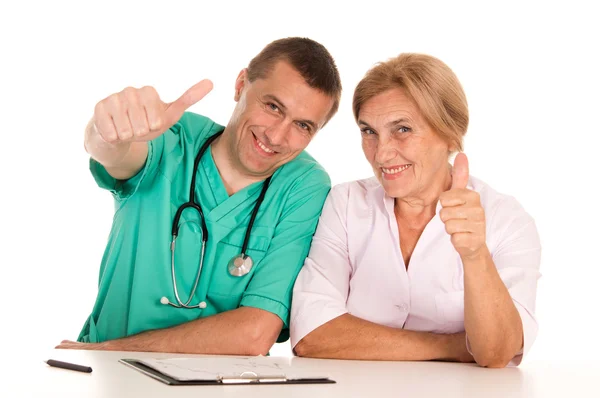 Two cute doctors — Stock Photo, Image