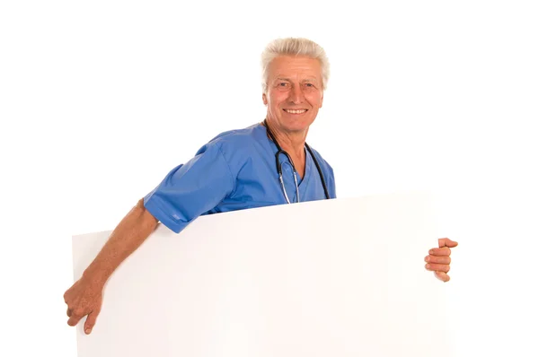 Doctor with board — Stock Photo, Image