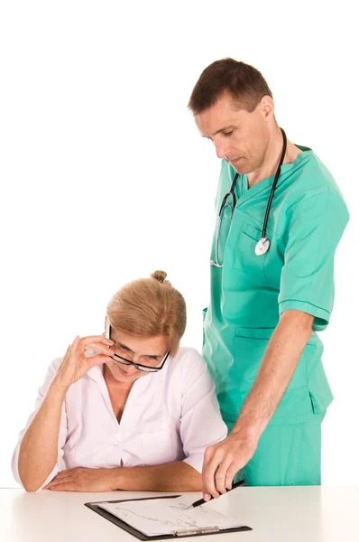 Two doctors posing — Stock Photo, Image