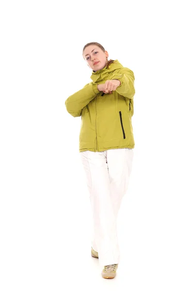 Donna in cappotto — Foto Stock