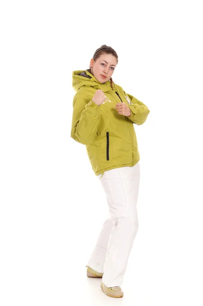 Woman in jacket — Stock Photo, Image