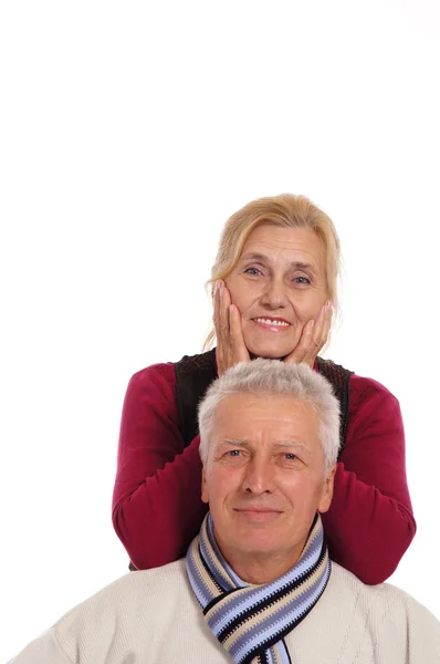 Idős házaspár pózol — Stock Fotó