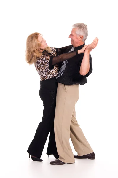 Старая пара танцует — стоковое фото