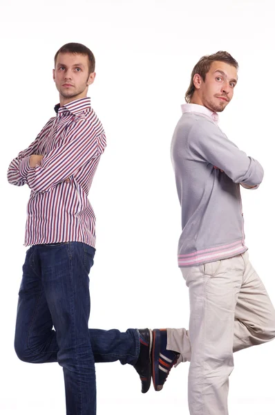 Portrait of a pretty young men posing Stock Image