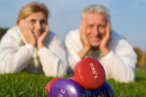 stock image Dumb bells and