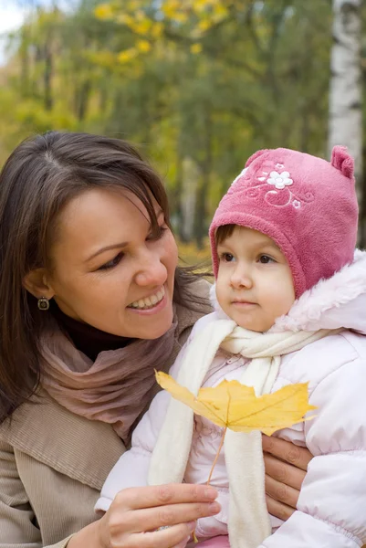 Cute mother with daughter — Stock Photo, Image