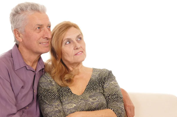Portret van de bejaarde echtpaar — Stockfoto