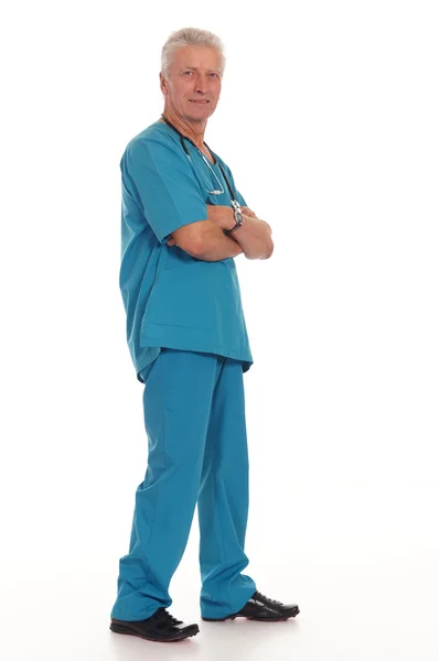Доктор в синем — стоковое фото