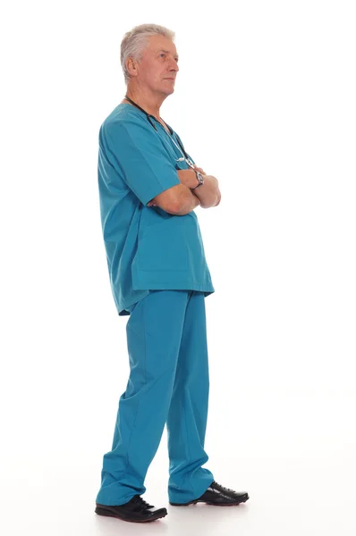 Doktor v modrém — Stock fotografie