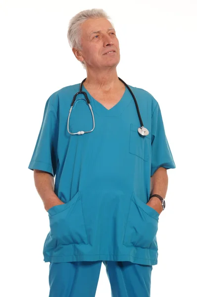 Doc in blue — Stock Photo, Image