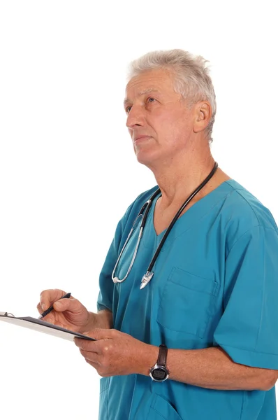 Doctor with file — Stock Photo, Image