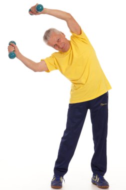 Healthy old man clipart