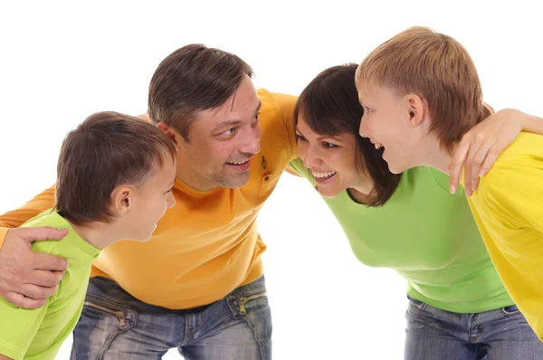 Happy family of a four — Stock Photo, Image