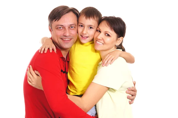 快乐的家庭肖像 — 图库照片