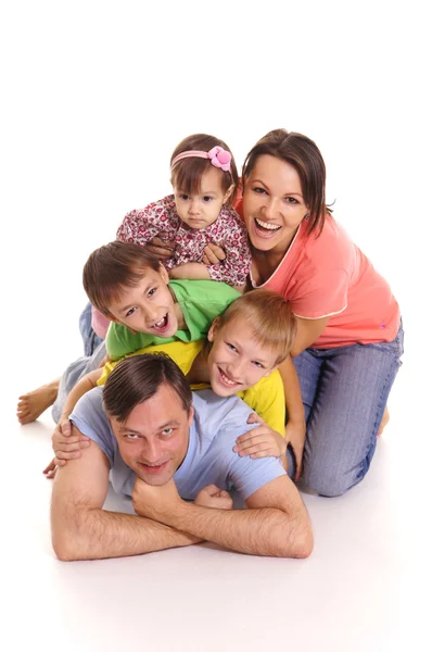Cute family portrait — Stock Photo, Image