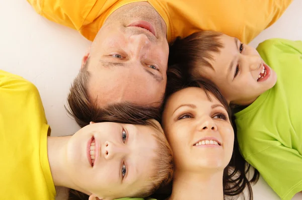 Nice family faces — Stock Photo, Image