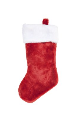 Red Christmas Stocking clipart