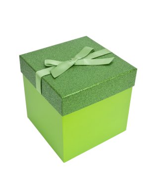 Green Christmas Present clipart