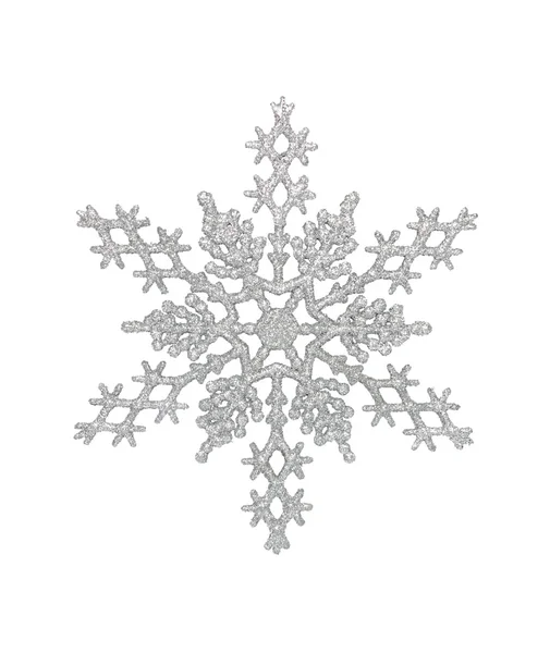 Silver snöflinga — Stockfoto