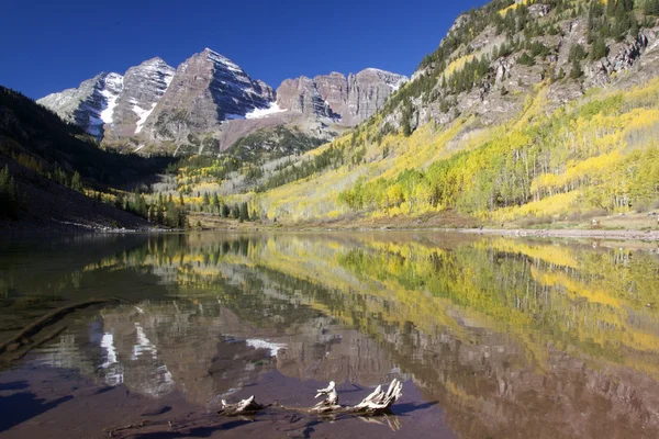 Maroon Bells in Fall — Stock Photo, Image