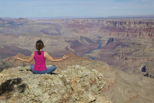 Büyük Kanyon meditasyon — Stok fotoğraf