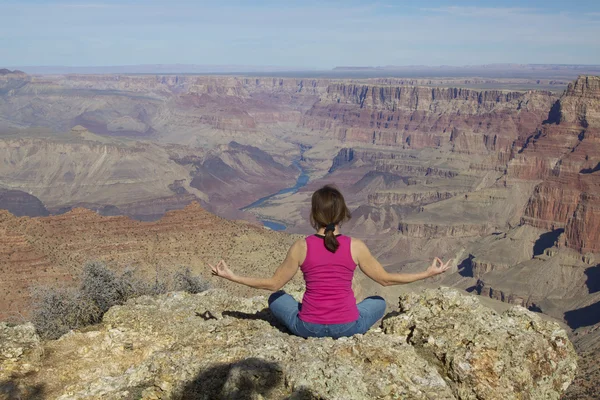 Büyük Kanyon meditasyon — Stok fotoğraf