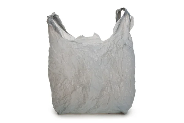 Γκρι πλαστική σακούλα — Φωτογραφία Αρχείου