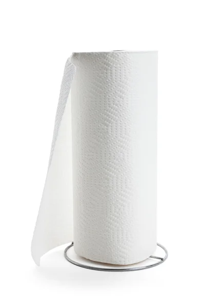 Beyaz kağıt havlu rulosu — Stok fotoğraf