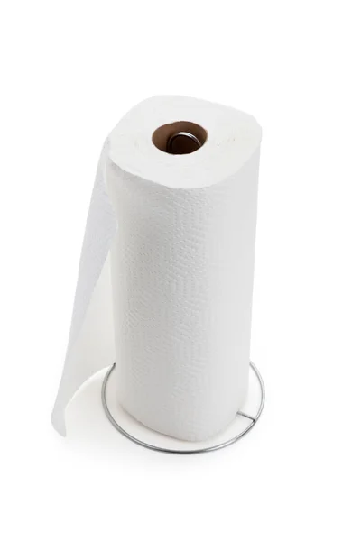 Rouleau de serviette en papier blanc — Photo