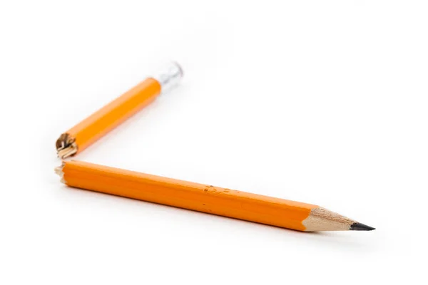 Сломанной олівець — стокове фото