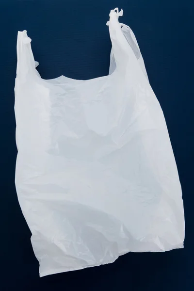 Biały worek z tworzywa sztucznego — Zdjęcie stockowe