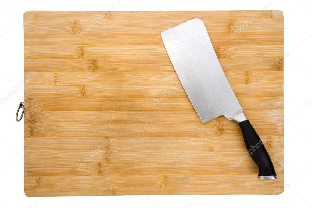 Cutting Board and Kitchen Knife