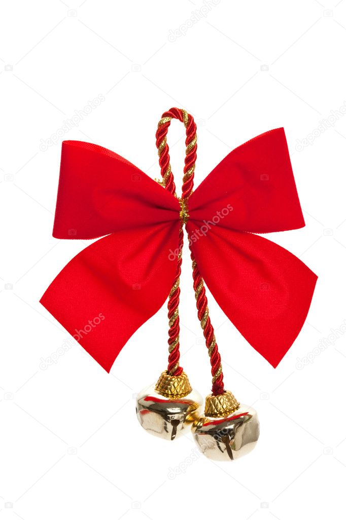 Christmas Bells and ribbon