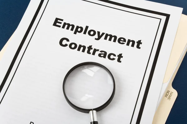 stock image Employment Contract