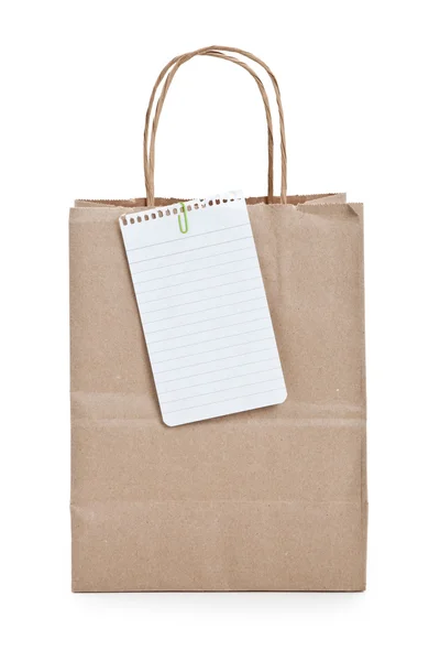 Braune Einkaufstasche aus Papier — Stockfoto