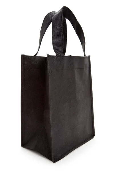 黑色可重复使用的购物袋 — 图库照片