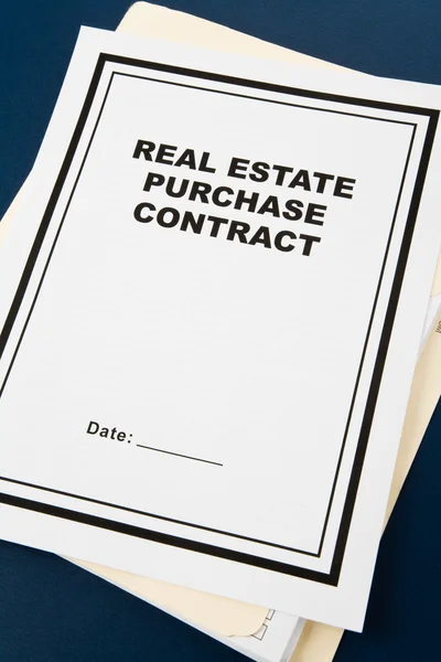 Contrato de compra de bienes raíces — Foto de Stock