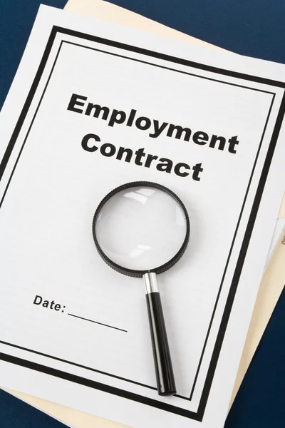 stock image Employment Contract