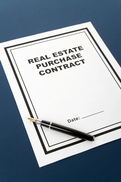Avtal om köp av fastigheter — Stockfoto