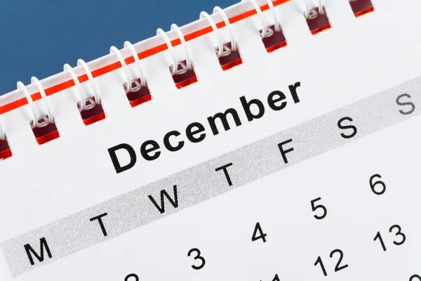 Calendar December — Stock Photo, Image