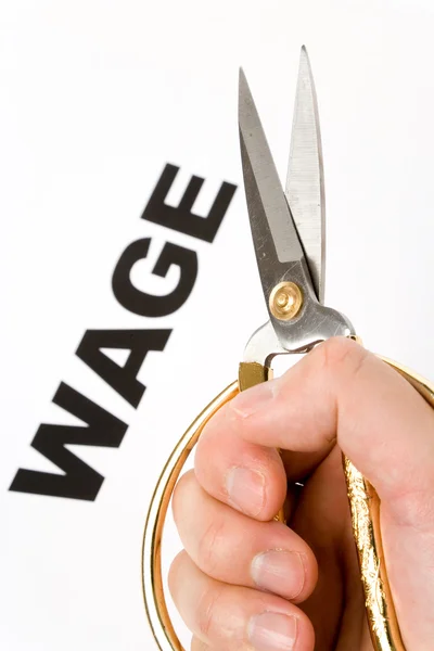Wage Cut — Stock Photo, Image