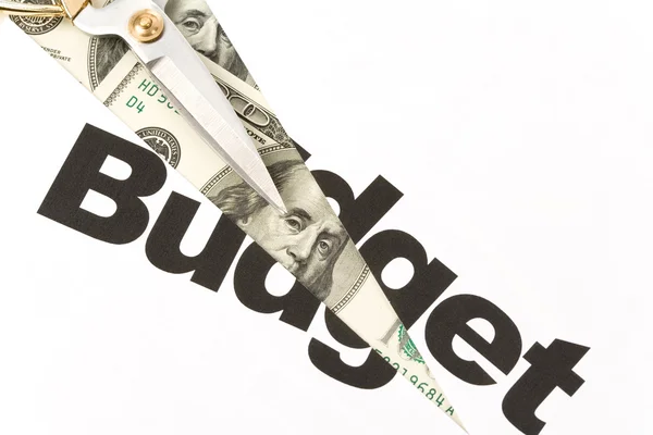 Бюджет вирізати — стокове фото