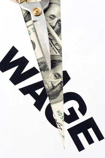 Wage Cut — Stock Photo, Image