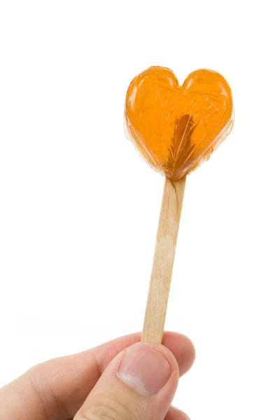 Καρδιά σχήμα γλειφιτζούρι — Φωτογραφία Αρχείου