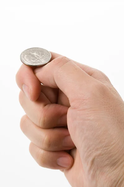 Flipping Coin — Stock Photo, Image