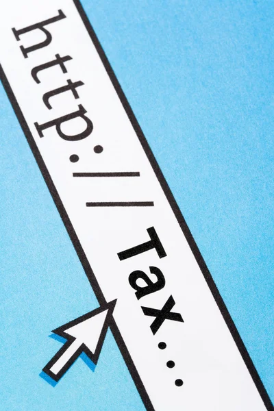 Indienen van uw belastingen online — Stockfoto