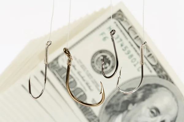 stock image Fishing Hook and Dollar