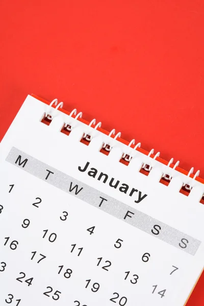 Kalenderblatt Januar — Stockfoto