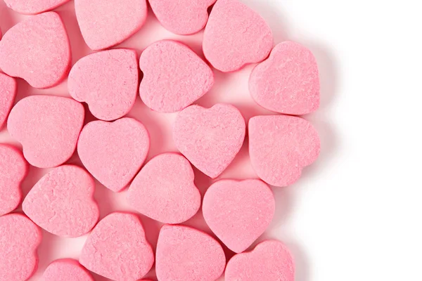 Różowy serce kształcie cukierków — Zdjęcie stockowe