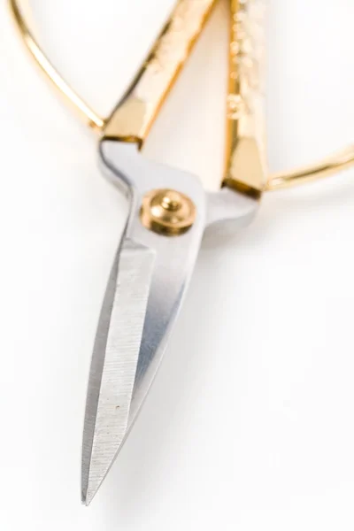 Zlaté nůžky — Stock fotografie